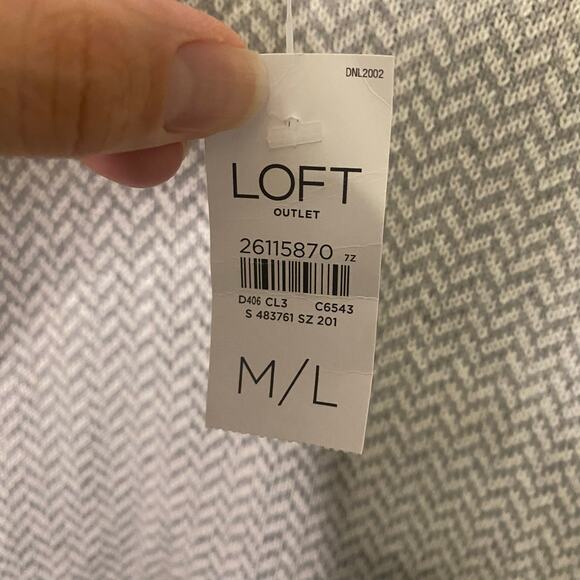 New Loft Gray Poncho Sweater Turtle Neck Classic Office Fall Pullover M Large - Picture 7 of 13